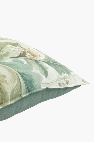 Extra Premium Printed Bract Leaf Feather Filled Scatter Cushion, 60x60cm