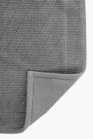 2 Piece Jacquard Cotton Geometric Bath Mat Set