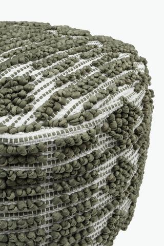 Alaska Textured Pouffe, 30x50cm