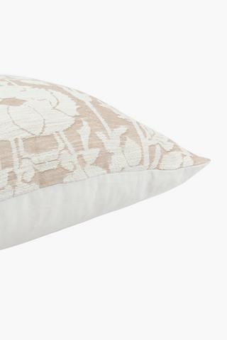 Premium Chenille Floral Scatter Cover Only, 60x60cm