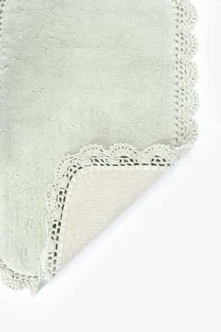 2 Piece Crochet Bath Mat Set