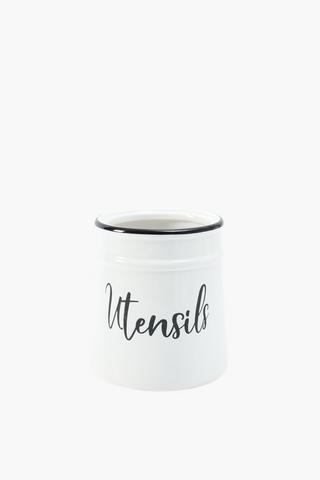 Ceramic Rim Utensil Holder