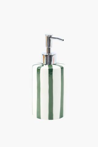 Ceramic Stripe Soap Dispenser