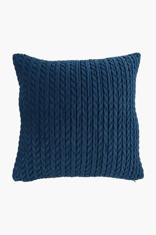 Ruched Velvet Scatter Cushion