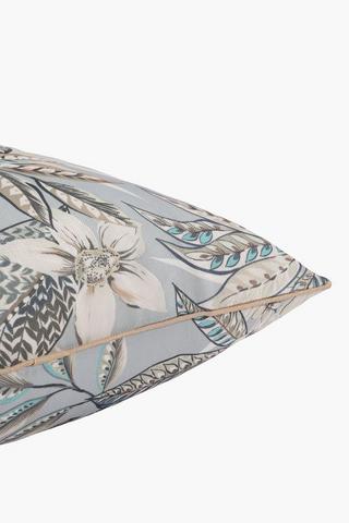 Premium Printed Labasa Leaf Feather Filled Scatter Cushion, 60x60cm