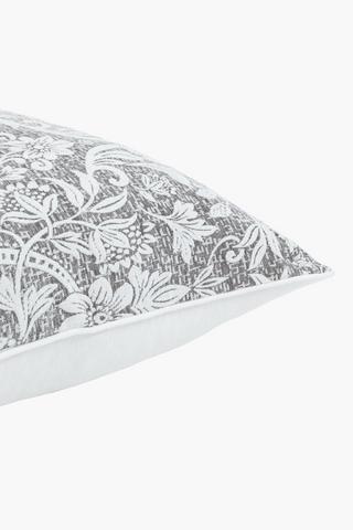 Extra Premium Chenille Damask Feather Filled Scatter Cushion, 60x60cm