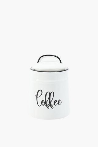 Ceramic Rim Coffee Canister