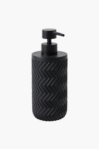 Polyresin Zig Zag Soap Dispenser Set