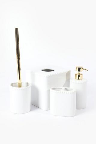 Ceramic Bobble Trim Tissue Box