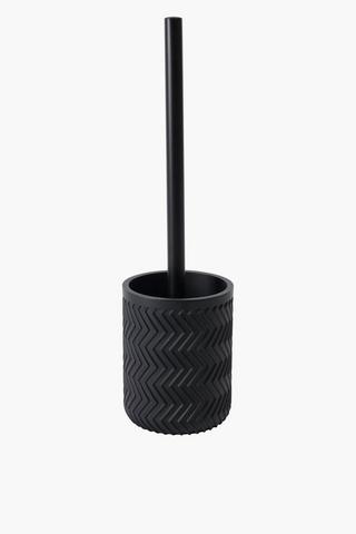 Polyresin Zig Zag Toilet Brush Set
