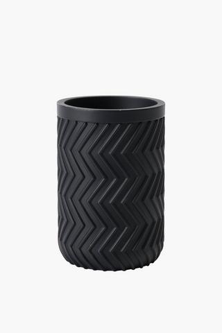 Polyresin Zig Zag Bath Tumbler