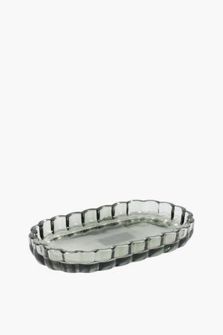 Scallop Glass Tray