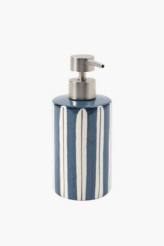 Ceramic Stripe Soap Dispenser