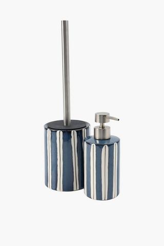 Ceramic Stripe Soap Dispenser
