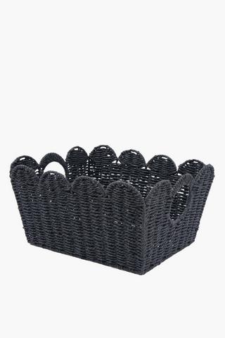 Paper Straw Utility Scallop Basket