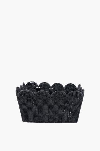 Paper Straw Utility Scallop Basket
