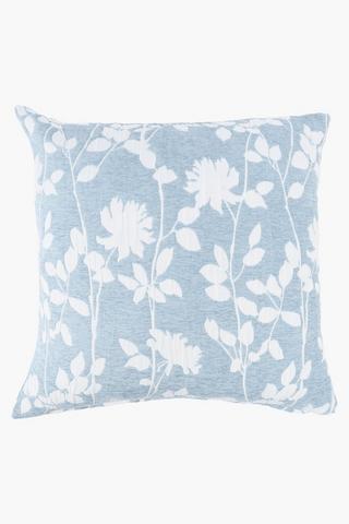Jacquard Floral Scatter Cushion, 60x60cm