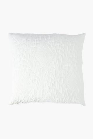 Jacquard Diamond Leaf Scatter Cushion, 60x60cm