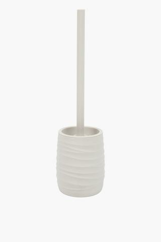 Plastic Wavey Toilet Brush Set