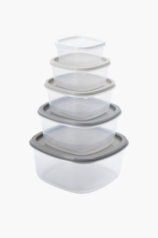 10 Piece Plastic Container Set