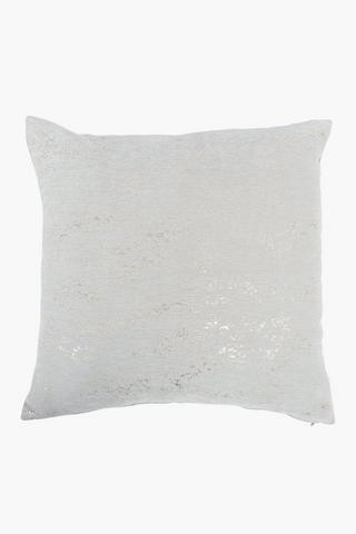 Chenille Foil Scatter Cushion, 60x60cm