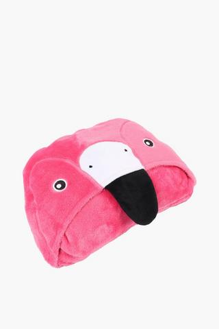 Hooded Flamingo Blanket