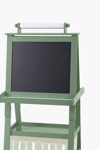 Kids Standing Chalkboard