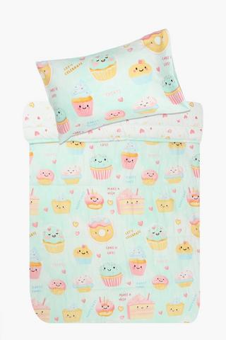 Soft Touch Nonhle Cupcakes Reversible Comforter Set