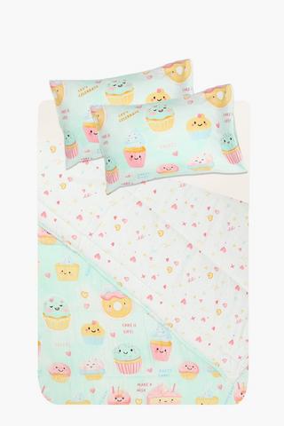 Soft Touch Nonhle Cupcakes Reversible Comforter Set