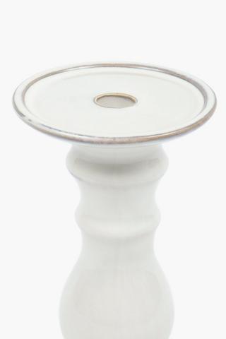 Ceramic Pillar Candle Holder, 10x26cm