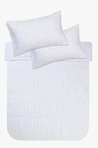 Soft Touch Clipped Waffle Comforter Set