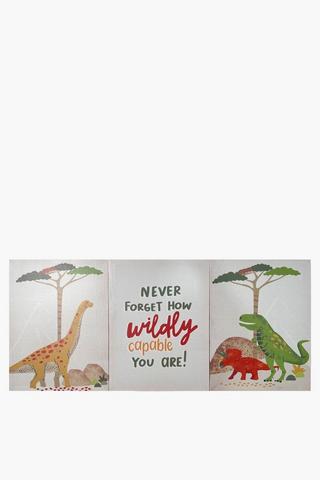 3 Pack Dino Wall Art