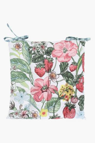 Printed Cala Floral Chairpad, 50x50cm
