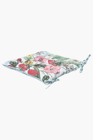 Printed Cala Floral Chairpad, 50x50cm