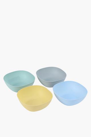 4 Pack Outdoor Plastic Bowls