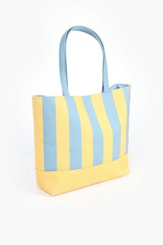 Canvas Stripe Beach Bag