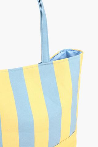 Canvas Stripe Beach Bag