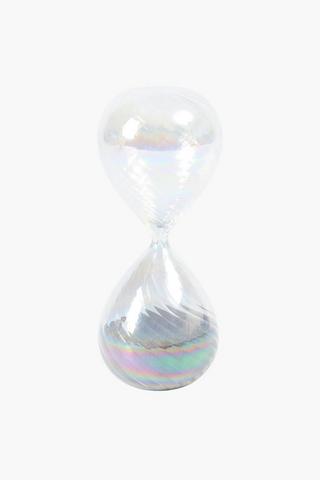Iridscent Swirl Glass Timer, 8x20cm