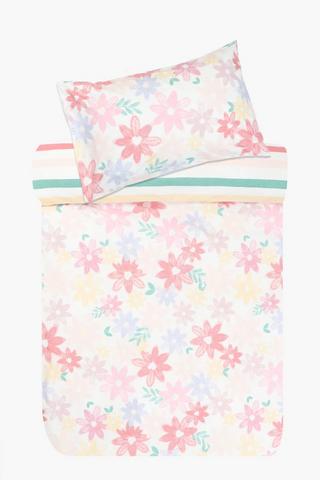 Soft Touch Amahle Floral Reversible Duvet Cover Set