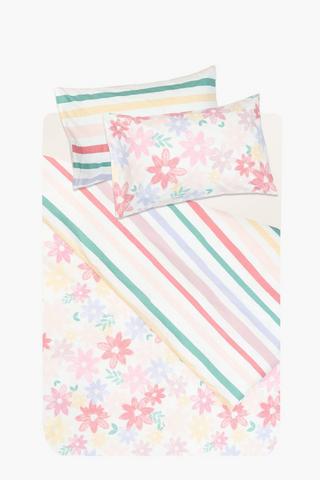 Soft Touch Amahle Floral Reversible Duvet Cover Set