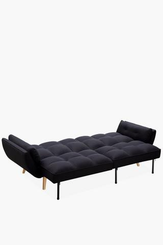 Retro Button Sleeper Couch