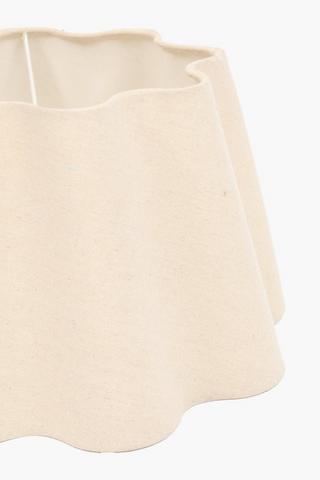 Tapered Scallop Lamp Shade, 35x22cm