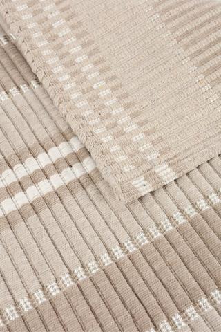 Polycotton Maxton Line Rug,  70x140cm
