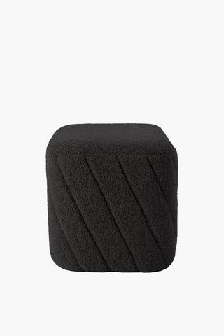 Faux Fur Swirl Cube