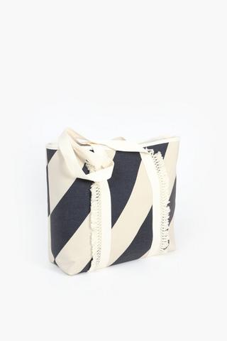 Canvas Tassel Beach Bag