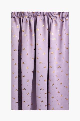 Taped Block Out Unicorn Curtain, 230x218cm