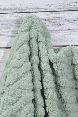 Cable Sherpa Geometric Blanket, 125x150cm