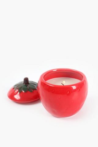 Ceramic Strawberry Scented Candle, 260g
