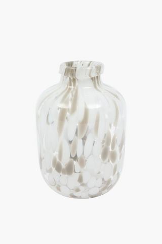 Coastal Speckle Belly Vase, 15x22.5cm
