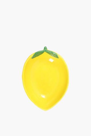 Lemon Leaf Serving Bowl